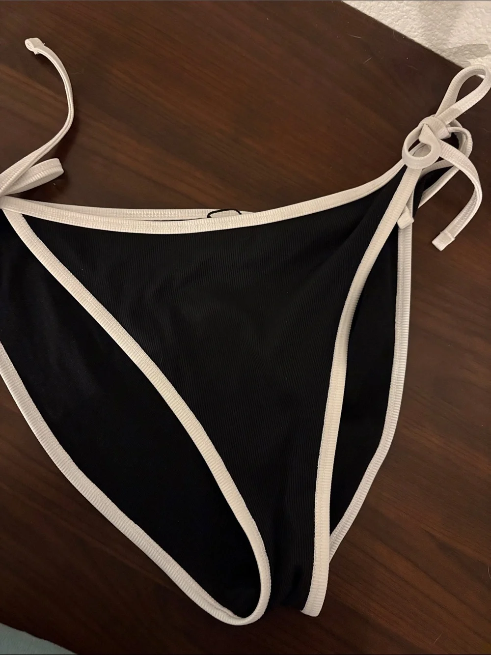 Shade & Shore Black Bikini with White Trim